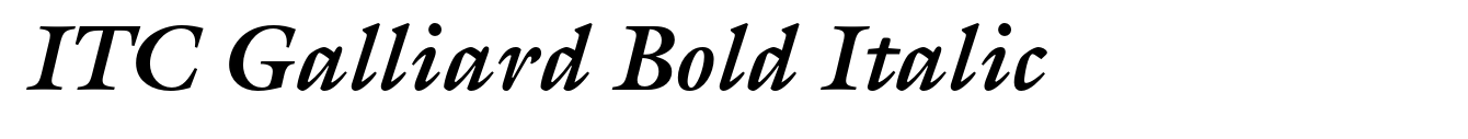 ITC Galliard Bold Italic image